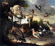 Melchior de Hondecoeter Das Vogelkonzert painting